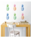BREWSTER HOME FASHIONS POP PINEAPPLES WALL ART KIT