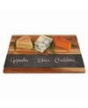 Twine Wood With Slate Cheese And Charcuterie Board In Brown