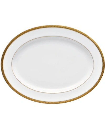 NORITAKE CHARLOTTA GOLD 14" OVAL PLATTER