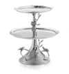 Michael Aram White Orchid Two-tier Etagere In Silver