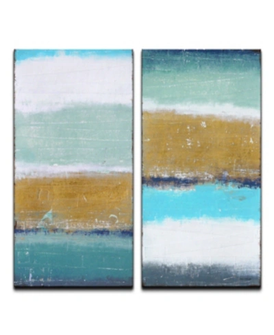Ready2hangart 'shores' 2 Piece Abstract Canvas Wall Art Set, 24x24" In Multi