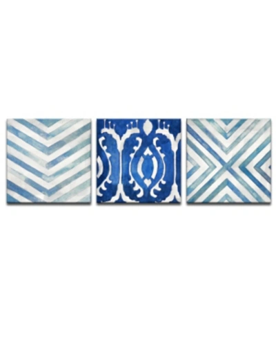 Ready2hangart 'sea Couture B' 3 Piece Abstract Canvas Wall Art Set In Multi