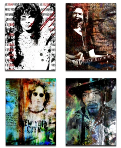 Ready2hangart Limited Edition 'rock Stars' 4-pc. Canvas Art Print Set In No Color