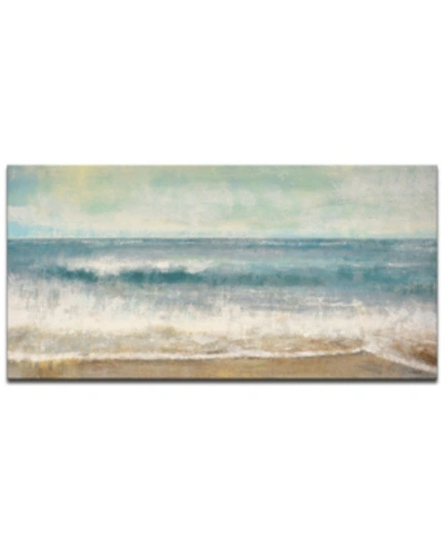 Ready2hangart 'beach Flashback' Beach Style Abstract Canvas Wall Art, 24x48" In Multi