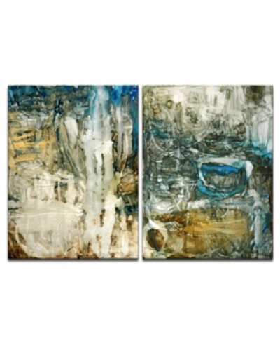 Ready2hangart , 'ravine Falls I/ii' 2 Piece Abstract Canvas Wall Art Set, 30x20" In Multi