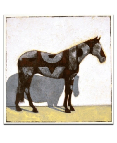 Ready2hangart , 'equestrian Pinto' Horse Canvas Wall Art, 30x30" In Multi