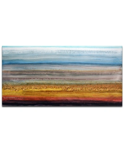 Ready2hangart , 'sky And Ground' Abstract Canvas Wall Art, 18x36" In Multi