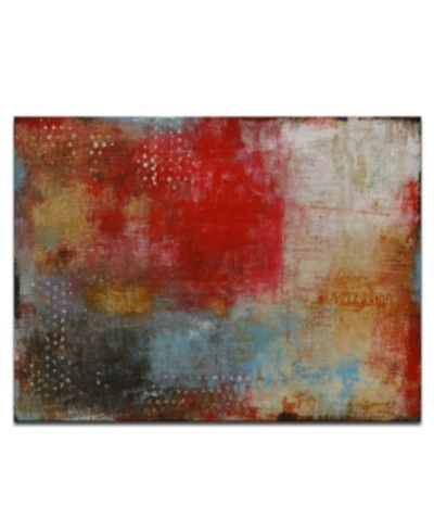 Ready2hangart , 'smoke Red' Abstract Wall Art, 20x30" In Multi