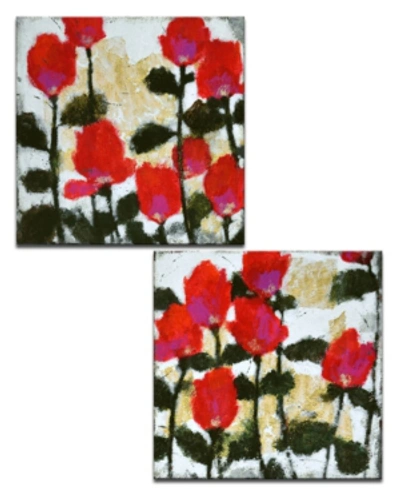 Ready2hangart , 'meadow I/ii' 2 Piece Floral Canvas Wall Art Set, 30x30" In Multi