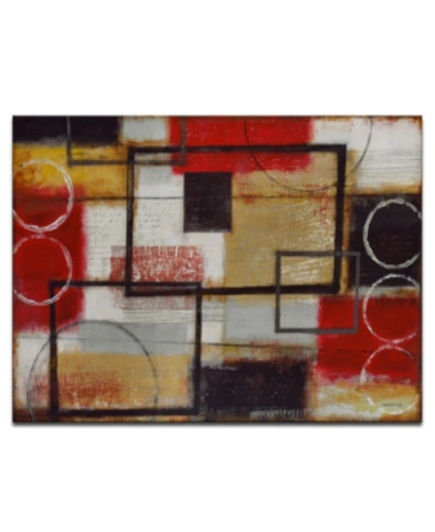 Ready2hangart Excite Red Abstract Canvas Wall Art, 20x30" In Multi