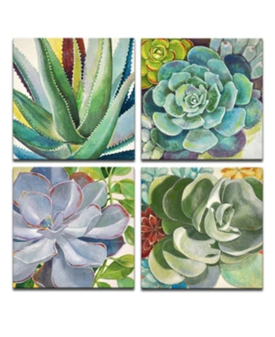 Ready2hangart 'botanical Bliss' 4 Piece Floral Canvas Wall Art Set, 48x48" In Multi
