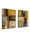 Ready2hangart , 'down To Earth I/ii' 2 Piece Abstract Canvas Wall Art Set, 40x30" In Multi
