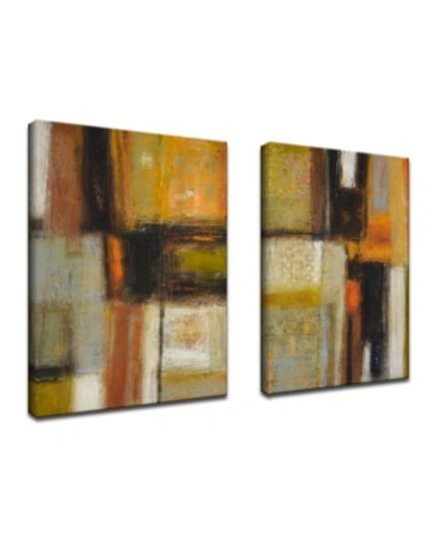 Ready2hangart , 'down To Earth I/ii' 2 Piece Abstract Canvas Wall Art Set, 40x30" In Multi