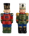 Spode Christmas Tree Nutcracker Salt & Pepper Shaker Set In Green/multi