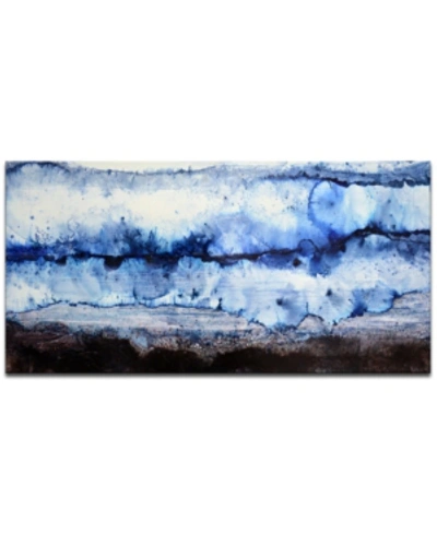 Ready2hangart , 'ice Wall' Abstract Canvas Wall Art, 30x60" In Multi