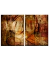 Ready2hangart 'earth Tone Abstract Iii' 2-pc. Oversized Canvas Art Print Set In No Color