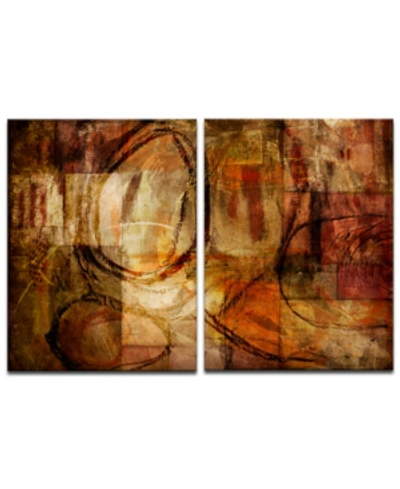 Ready2hangart 'earth Tone Abstract Iii' 2-pc. Oversized Canvas Art Print Set In No Color
