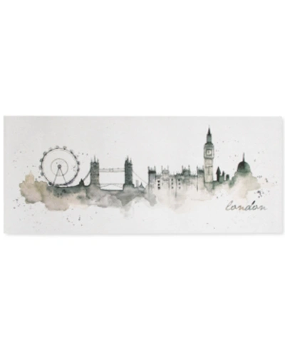 Graham & Brown London Watercolor Wall Art In Gray/cream