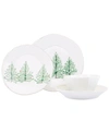 Vietri Lastra Holiday Four-piece Place Setting In Handpainted