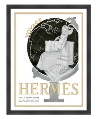 Melissa Van Hise Hermes Paris Voyage Framed Giclee Wall Art In Multi