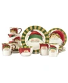 Vietri Old St. Nick Assorted 16-piece Dinnerware Set, Service For 4 In Handpainted