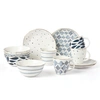 Lenox Blue Bay 12-pc Dessert Set In White And Blue