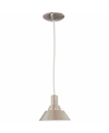 Volume Lighting 1-light Inverted Empire Bowl Hanging Mini Pendant In Silver