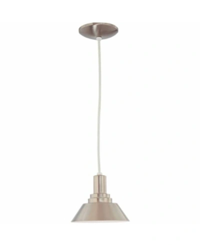 Volume Lighting 1-light Inverted Empire Bowl Hanging Mini Pendant In Silver