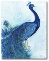 Courtside Market The Blue Peacock Gallery-wrapped Canvas Wall Art In Multi