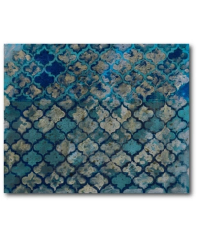 Courtside Market The Blue Texture Gallery-wrapped Canvas Wall Art In Multi
