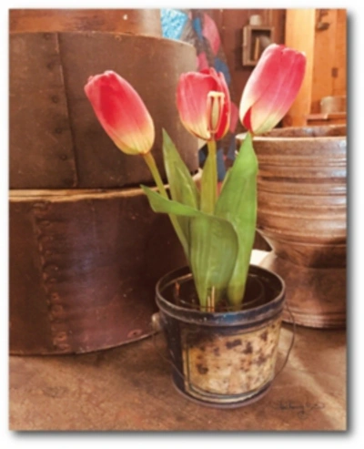 Courtside Market Tulip Simplicity Gallery-wrapped Canvas Wall Art In Multi