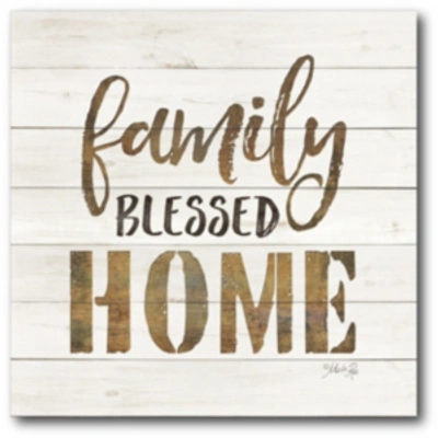 Courtside Market Family Blessed Home Gallery-wrapped Canvas Wall Art In Multi