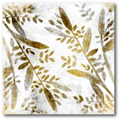 Courtside Market Botanical In Gold I Gallery-wrapped Canvas Wall Art In Multi