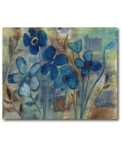 Courtside Market Blue Brown Gallery-wrapped Canvas Wall Art In Multi