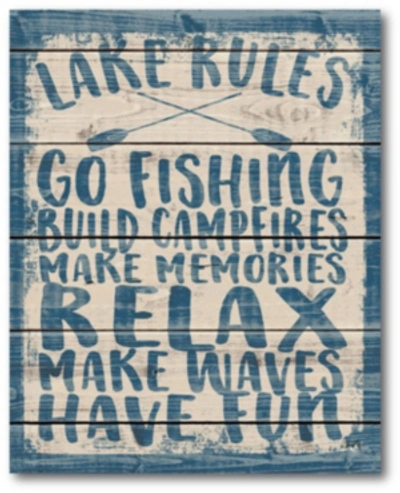 Courtside Market Lake Rules Gallery-wrapped Canvas Wall Art In Multi