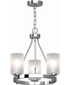 Volume Lighting Emery 3-light Mini Hanging Chandelier In Chrome