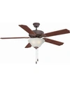 Volume Lighting Rainier 3-light Foundry Bronze Ceiling Fan In Bronze