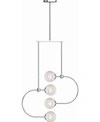 Volume Lighting Lawrence 4-light Chandelier In Chrome