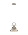 Volume Lighting 1-light Downrod Pendant In Silver