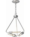 Volume Lighting Augusta 3-light Mini Hanging Chandelier In Silver