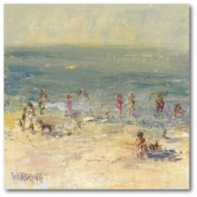 Courtside Market Sandy Beach Gallery-wrapped Canvas Wall Art In Multi