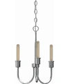 Volume Lighting Concord 3-light Mini Hanging Chandelier In Silver