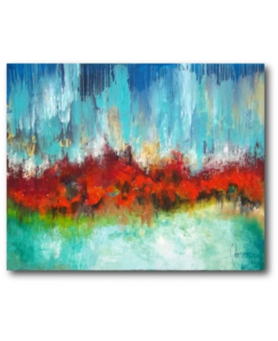 Courtside Market River Of Flame Gallery-wrapped Canvas Wall Art In Multi
