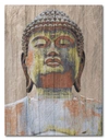 COURTSIDE MARKET WOODEN PAINTED BUDDHA GALLERY-WRAPPED CANVAS WALL ART