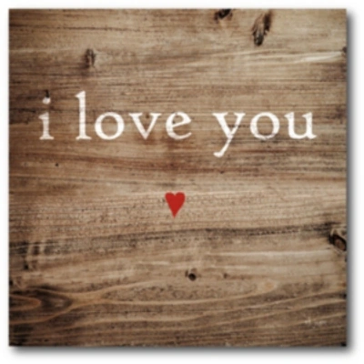 Courtside Market I Love You Gallery-wrapped Canvas Wall Art In Multi