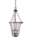 Volume Lighting Minster 3-light Candle-style Cage Hanging Mini Chandelier Pendant In Khaki