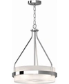 Volume Lighting Emery 3-light Mini Hanging Chandelier In Chrome
