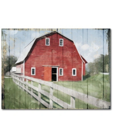 Courtside Market Red Barn Look Out Gallery-wrapped Canvas Wall Art In Multi
