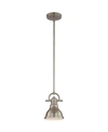 Volume Lighting 1-light Integrated Led Mini Downrod Pendant In Silver
