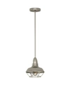 Volume Lighting 1-light Mini Downrod Pendant In Silver